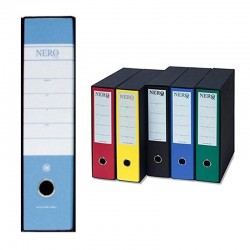 Registratore NERO protocollo Brefiocart con custodia dorso 8 cm 23x33 cm - AZZURRO