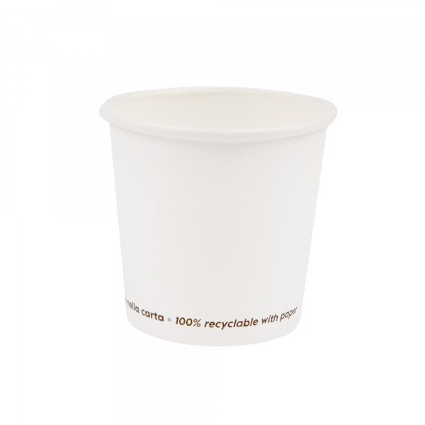 Bicchiere in carta - 75 ml - bianco - Signor Bio - conf. 50 pezzi Bicchiere in carta - 75 ml - bianco - Signor Bio - conf. 50 pezzi