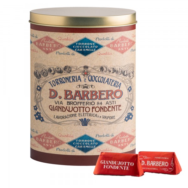 Gianduiotti - in scatola di metallo - gusto fondente - 150 gr - Barbero Gianduiotti - in scatola di metallo - gusto fondente - 150 gr - Barbero