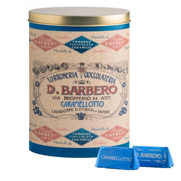 Gianduiotti - in scatola di metallo - gusto caramello salato - 150 gr - Barbero Gianduiotti - in scatola di metallo - gusto caramello salato - 150 gr - Barbero