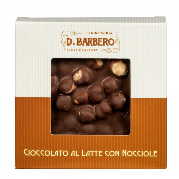 Tavoletta di cioccolato con nocciole - al latte - 120 gr - Barbero Tavoletta di cioccolato con nocciole - al latte - 120 gr - Barbero
