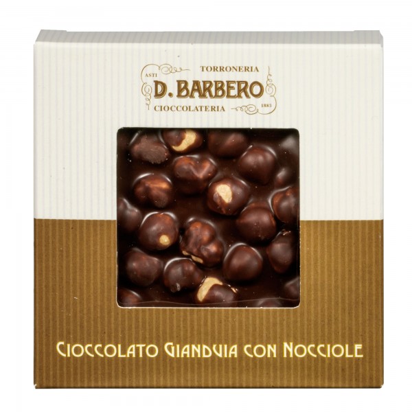 Tavoletta di cioccolato con nocciole - gianduja - 120 gr - Barbero Tavoletta di cioccolato con nocciole - gianduja - 120 gr - Barbero
