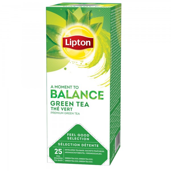 Tè verde puro - Feel Good Selection - in filtro - Lipton - conf. 25  pezzi