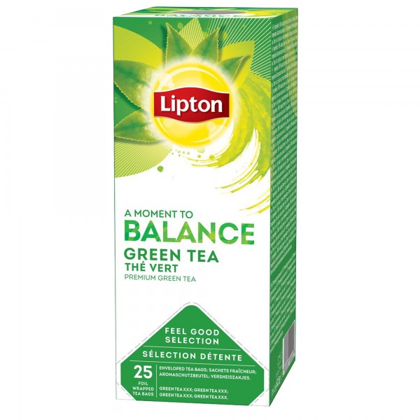 Tè verde puro - Feel Good Selection - in filtro - Lipton - conf. 25 pezzi Tè verde puro - Feel Good Selection - in filtro - Lipton - conf. 25 pezzi