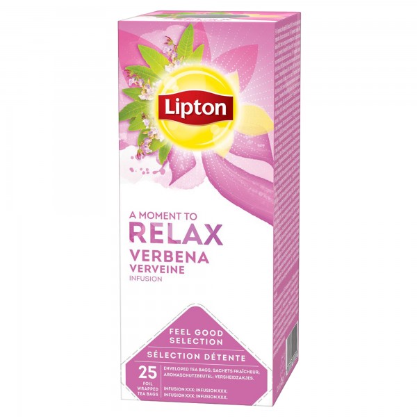Tè alla verbena - Feel Good Selection - in filtro - Lipton - conf. 25  pezzi