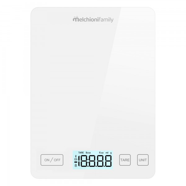Bilancia da cucina Smarty - con connessione wi-fi - peso massimo 5 kg -  bianco - Melchioni
