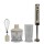 Set cordless Ariel - frullatore immersione/sbattitore/tritatutto - bianco - Melchioni family