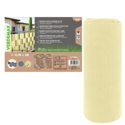 Striscia di occultazione privacy - 19 x 200 cm - TNT - beige - Verdemax