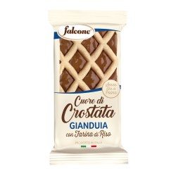 Cuor di crostata gianduia - 60 gr - Falcone