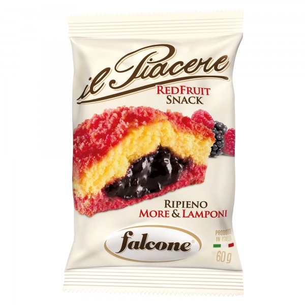 Il Piacere Red Fruit Snack - more e lampone - 60 gr - Falcone Il Piacere Red Fruit Snack - more e lampone - 60 gr - Falcone