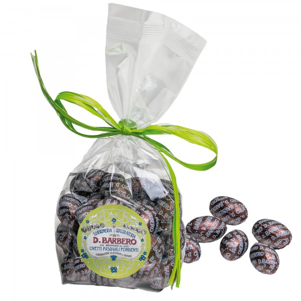 Ovetti di cioccolato fondente - in sacchetto - 200 gr - Barbero Ovetti di cioccolato fondente - in sacchetto - 200 gr - Barbero
