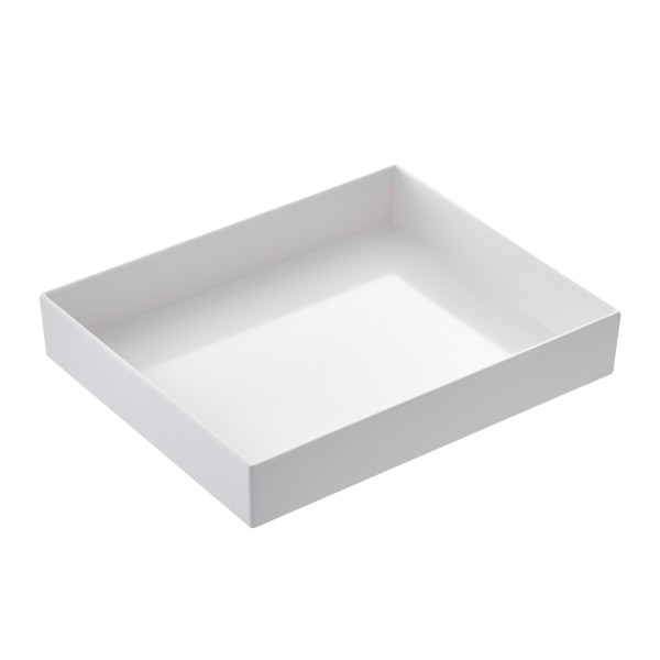 Vassoio Venezia - 32,5 x 26,5 x 6 cm - melamina - bianco - Leone Vassoio Venezia - 32,5 x 26,5 x 6 cm - melamina - bianco - Leone