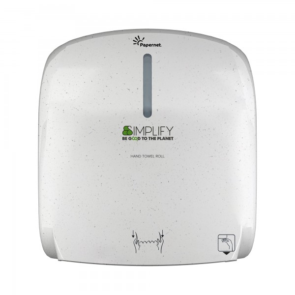 Distributore Automatic Cutting System Simplify - 33 x 21,1 x 37 cm - white wood - Papernet Distributore Automatic Cutting System Simplify - 33 x 21,1 x 37 cm - white wood - Papernet