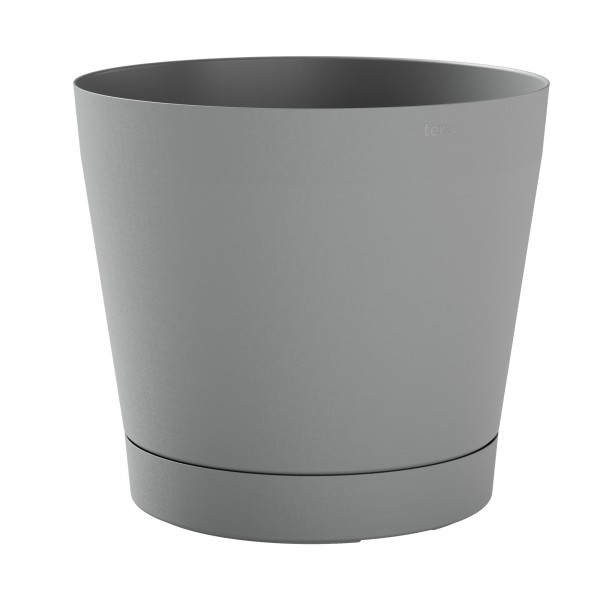 Vaso Orione - 6,3 L - diametro 24 cm - grigio nebbia - TeraPlast Vaso Orione - 6,3 L - diametro 24 cm - grigio nebbia - TeraPlast