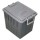 Cassa multiuso - con coperchio e manici - 38 x 28 x 30 cm - 20 L - PP - grigio scuro/grigio chiaro - Mobil Plastic