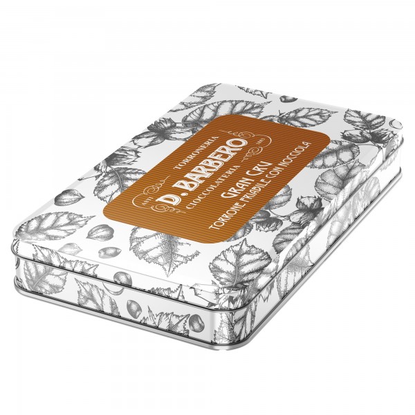 Tavoletta torrone Gran Cru - in scatola metallo - nocciola - 100 gr - Barbero Tavoletta torrone Gran Cru - in scatola metallo - nocciola - 100 gr - Barbero