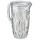 Caraffa decorata Milos - 1,7 L - metacrilato - trasparente - Leone