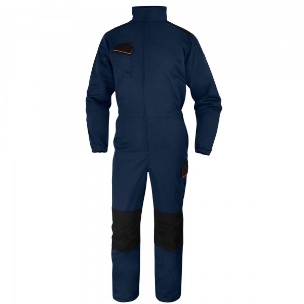 Tuta da lavoro M1CO2 - taglia L - twill/poliestere/cotone - blu/arancio - Deltaplus Tuta da lavoro M1CO2 - taglia L - twill/poliestere/cotone - blu/arancio - Deltaplus