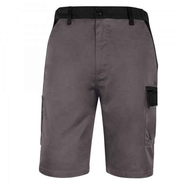 Bermuda da lavoro M1BE2 - taglia XL - twill/poliestere/cotone - grigio - Deltaplus Bermuda da lavoro M1BE2 - taglia XL - twill/poliestere/cotone - grigio - Deltaplus
