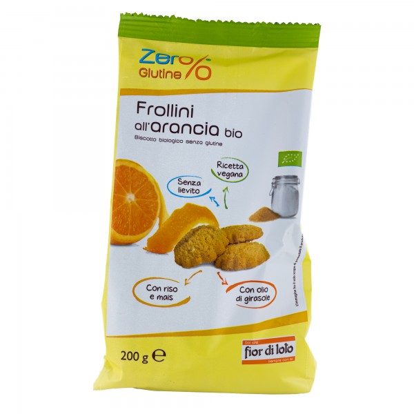 Frollini - arancia - 200 gr - Zer%glutine