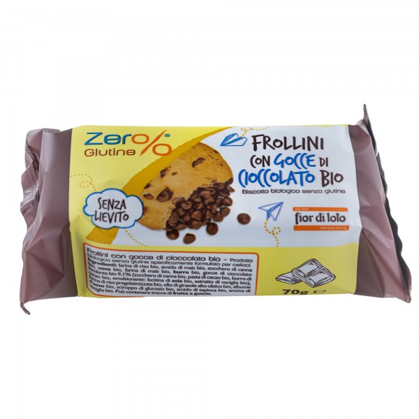 Frollini - con gocce di cioccolato - monoporzione da 70 gr - Zer%glutine