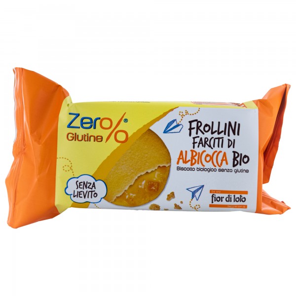Frollini - farciti di albicocca - monoporzione da 70 gr - Zer%glutine Frollini - farciti di albicocca - monoporzione da 70 gr - Zer%glutine