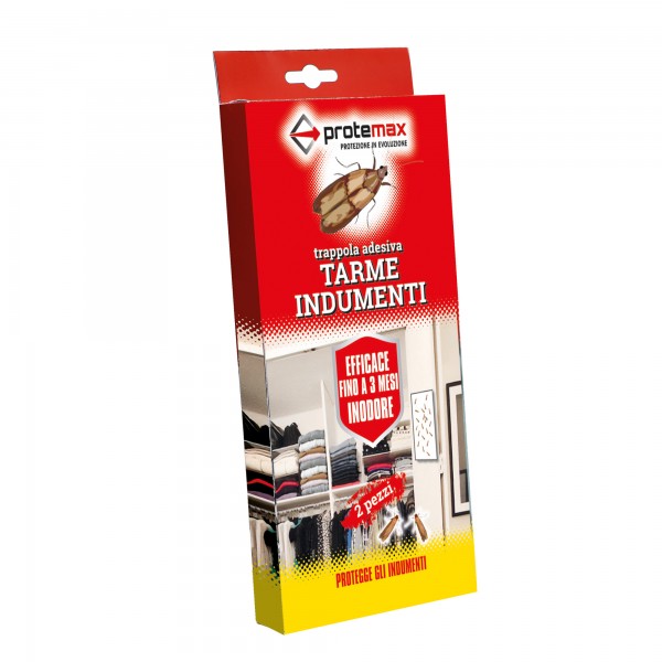 Trappola adesiva per tarme in indumenti - Protemax - blister 2 pezzi Trappola adesiva per tarme in indumenti - Protemax - blister 2 pezzi