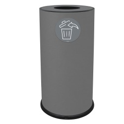 Contenitore per raccolta differenziata - 1 scomparto - 70 L - grigio - Stilcasa