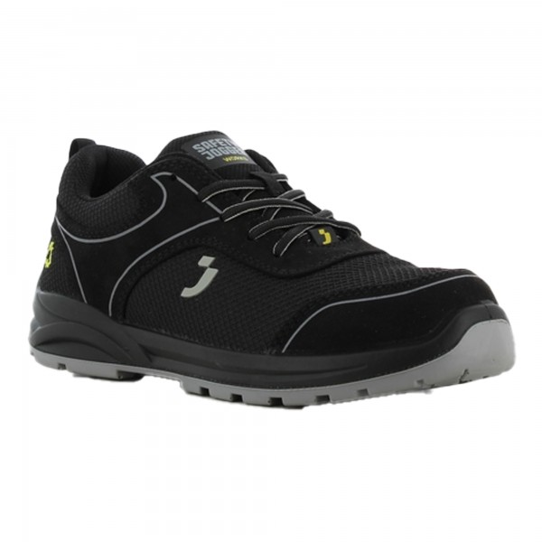 Calzatura bassa da lavoro Ecocador S1P LOW - numero 43 - maglia/microfibra riciclata - nero - Safety Jogger Calzatura bassa da lavoro Ecocador S1P LOW - numero 43 - maglia/microfibra riciclata - nero - Safety Jogger
