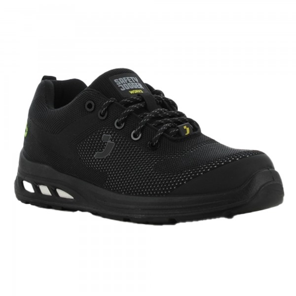 Calzatura bassa da lavoro Ecofitz S1P LOW - numero 36 - maglia riciclata - nero - Safety Jogger Calzatura bassa da lavoro Ecofitz S1P LOW - numero 36 - maglia riciclata - nero - Safety Jogger