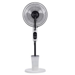 Ventilatore Mistic Fan - da terra - con nebulizatore - serbatoio 2,8 L - 80 W - diametro 40 cm - 43 x 40 x 125 cm - Melchioni family