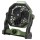 Ventilatore portatile - da campeggio - con luce LED - diametro 12 cm - 25,5 x 21 x 11,5 cm - Melchioni family