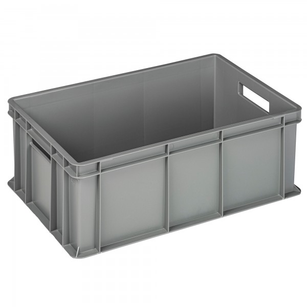 Cassa industriale Europa - 60 x 40 x 22 cm - 42 L - PP - grigio - Mobil Plastic Cassa industriale Europa - 60 x 40 x 22 cm - 42 L - PP - grigio - Mobil Plastic