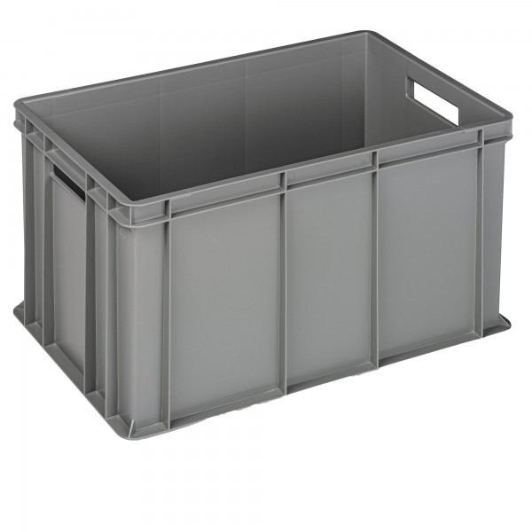 Cassa industriale Europa - 60 x 40 x 32 cm - 64 L - PP - grigio - Mobil Plastic Cassa industriale Europa - 60 x 40 x 32 cm - 64 L - PP - grigio - Mobil Plastic