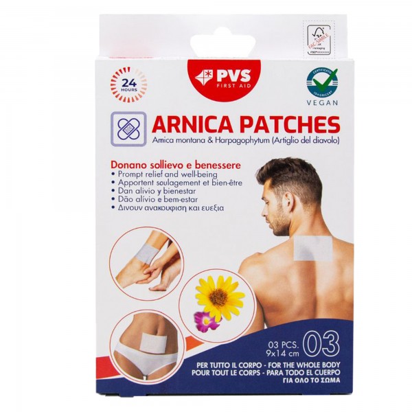 Cerotto arnica - 9 x 14 cm - PVS - conf. 3 pezzi Cerotto arnica - 9 x 14 cm - PVS - conf. 3 pezzi