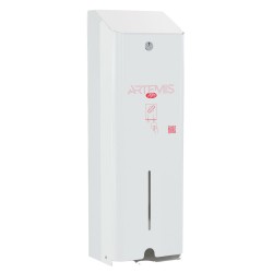 Dispenser assorbenti Artemis - 1 colonna - metallo verniciato - bianco - Mar Plast
