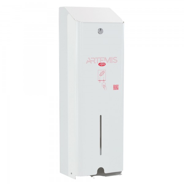 Dispenser assorbenti Artemis - 1 colonna - metallo verniciato - bianco - Mar Plast Dispenser assorbenti Artemis - 1 colonna - metallo verniciato - bianco - Mar Plast