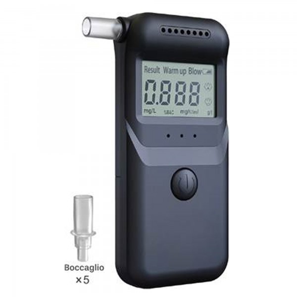 Etilometro digitale portatile MR997 - con 5 boccagli di ricambio - nero Etilometro digitale portatile MR997 - con 5 boccagli di ricambio - nero