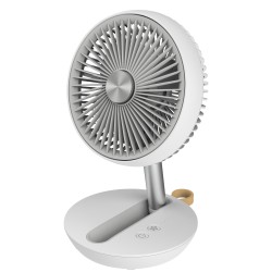 Ventilatore da tavolo Air Studio - ricaricabile - diametro 17 cm - grigio/bianco - CFG