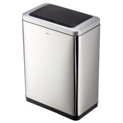 Cestino con sensore No TouchDuo - 2 x 20 L - 46,5 x 27 x 65 cm - acciao/PPL - argento metallizzato - Durable