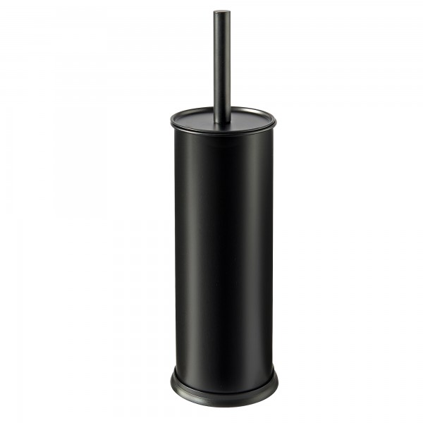 Portascopino Vic - diametro 9,5 cm - altezza 40 cm - acciaio inox - nero satinato - Perfetto Portascopino Vic - diametro 9,5 cm - altezza 40 cm - acciaio inox - nero satinato - Perfetto
