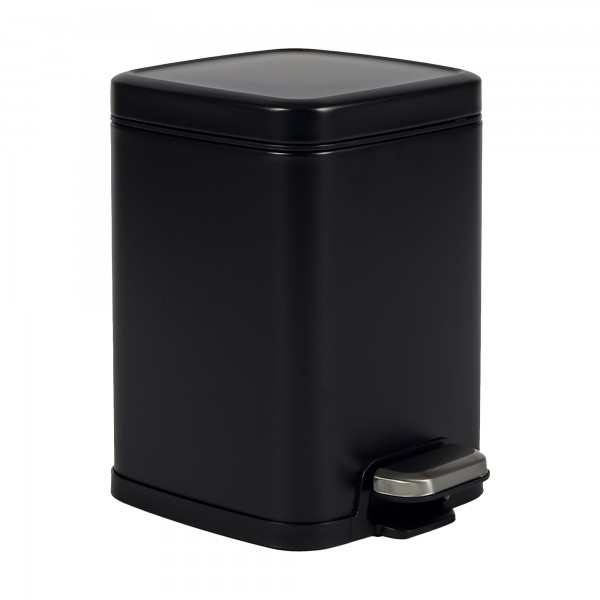 Bidone Pico - con pedale e vaschetta - 4 L - nero satinato - Perfetto Bidone Pico - con pedale e vaschetta - 4 L - nero satinato - Perfetto