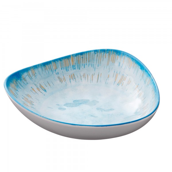 Ciotola triangolare Linea Oceano - 23,5 x 6 cm - melamina - Leone Ciotola triangolare Linea Oceano - 23,5 x 6 cm - melamina - Leone