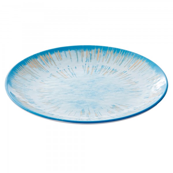 Piatto piano Linea Oceano - diametro 23,5 x 2,5 cm - melamina - Leone Piatto piano Linea Oceano - diametro 23,5 x 2,5 cm - melamina - Leone