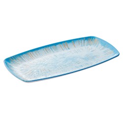 Piatto rettangolare Linea Oceano - 35,5 x 19 x 2,5 cm - melamina - Leone