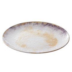 Piatto piano Linea Galassia - diametro 23,5 x 2,5 cm - melamina - Leone