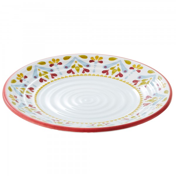 Piatto piano Linea Corfù - diametro 26,5 x 2 cm - melamina - Leone Piatto piano Linea Corfù - diametro 26,5 x 2 cm - melamina - Leone