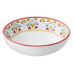 Ciotola Linea Corfù - diametro 20,5 x 5,5 cm - melamina - Leone