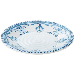 Piatto piano Linea Zante - diametro 21,5 x 2 cm - melamina - Leone