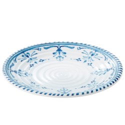 Piatto piano Linea Zante - diametro 26,5 x 2 cm - melamina - Leone